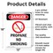 Signmission Propane No Smoking Danger Sign, Aluminum, 12in W x 18in L, 2PK OS-2PACK-DS-A-1218-V-1540 - alternate 8